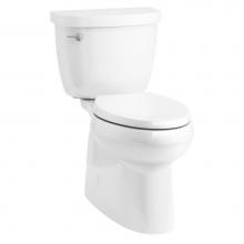 Kohler 5310-0 - Cimarron® Two-piece elongated toilet with skirted trapway, 1.28 gpf