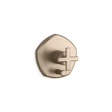 Kohler T27044-3-BV - Occasion® Rite-Temp® valve trim with push-button diverter and cross handle