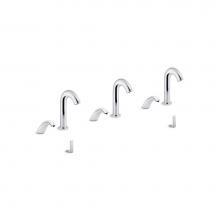 Kohler 181031-BB1-CP - Oblo™ Curve Touchless lavatory faucets and soap dispensers with Kinesis® sensor technology,