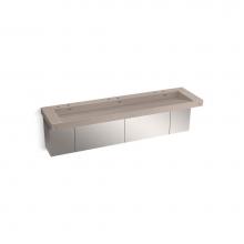 Kohler 81033-BSS-KCC - Constellation™ 90'' wall-mount trough lavatory system