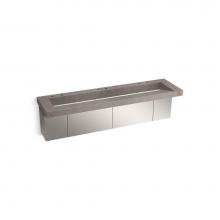 Kohler 81033-BSS-KCE - Constellation™ 90'' wall-mount trough lavatory system