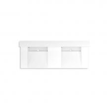 Kohler 81025-BSS-KCG - Constellation™ 60'' wall-mount basin lavatory system with backsplash