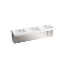 Kohler 81031-BSS-KCG - Constellation™ 90'' wall-mount basin lavatory system