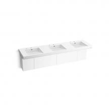Kohler 81031-BPW-KCG - Constellation™ 90'' wall-mount basin lavatory system
