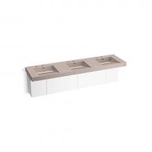 Kohler 81031-BPW-KCC - Constellation™ 90'' wall-mount basin lavatory system