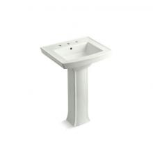 Kohler 2359-8-NY - Archer® 24'' rectangular pedestal bathroom sink