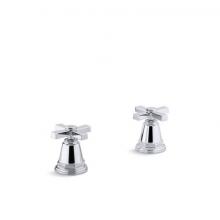 Kohler T13141-3A-CP - Pinstripe® Pure Deck-mount bath faucet handle trim with Cross design