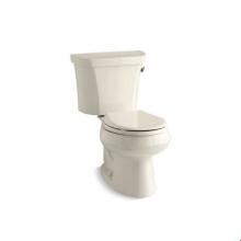 Kohler 3977-TR-47 - Wellworth® Two-piece round-front 1.6 gpf toilet with right-hand trip lever and tank cover loc