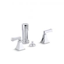 Kohler 470-4V-CP - Memoirs® Stately Vertical spray bidet faucet with Deco lever handles