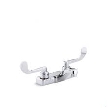 Kohler 7404-5A-CP - Triton® Centerset commercial bathroom sink faucet with wristblade lever handles, drain not in