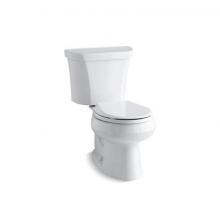 Kohler 3987-RA-0 - Wellworth® Two-piece round-front toilet, dual-flush