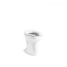 Kohler 96058-L-0 - Highcliff™ Ultra Floor-mount rear spud flushometer bowl with bedpan lugs