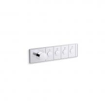 Kohler 26348-9-AF - Anthem® Four-outlet recessed mechanical thermostatic valve control