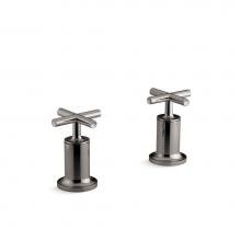 Kohler T14429-3-TT - Purist® Deck- or wall-mount bath faucet handle trim with cross design