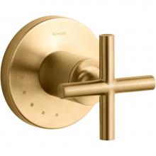 Kohler T14490-3-2MB - Purist® MasterShower® volume control valve trim with cross handle