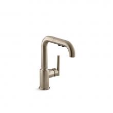 Kohler 7506-BV - Purist® Pull-out kitchen sink faucet with three-function sprayhead