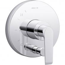 Kohler T97019-4-CP - Avid® Rite-Temp® valve trim with push-button diverter