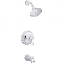 Kohler TS10275-4G-CP - Forté® Rite-Temp® bath and shower trim kit, 1.75 gpm, slip-fit spout