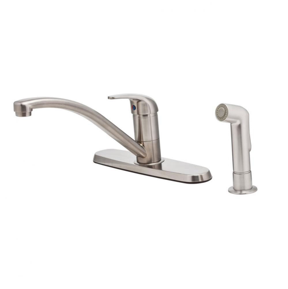 G134-700S - Stainless Steel - Single Handle Kitchen Faucet with Spray