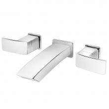 Pfister LG49-DF3C - Kenzo 2-Handle 8'' Wallmount Bathroom Faucet in Polished Chrome
