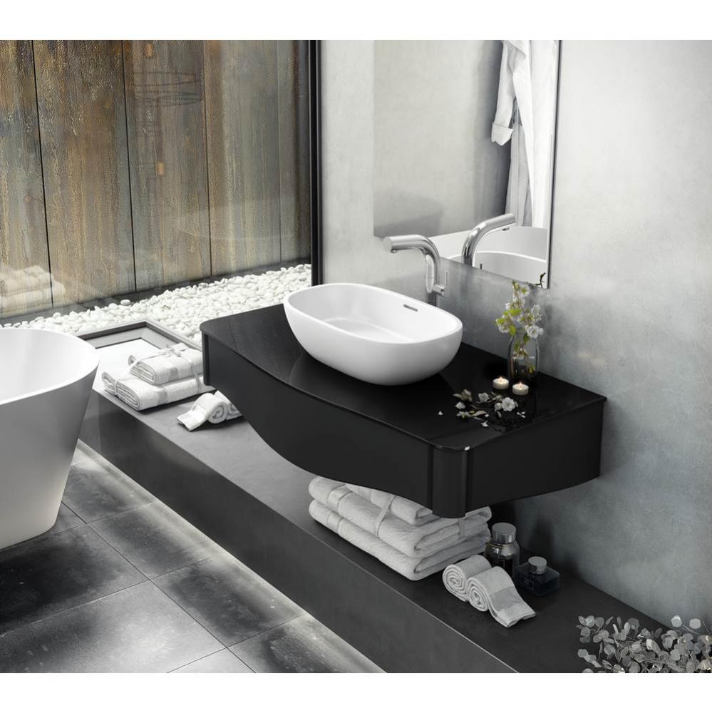 Barcelona 55 countertop basin with internal