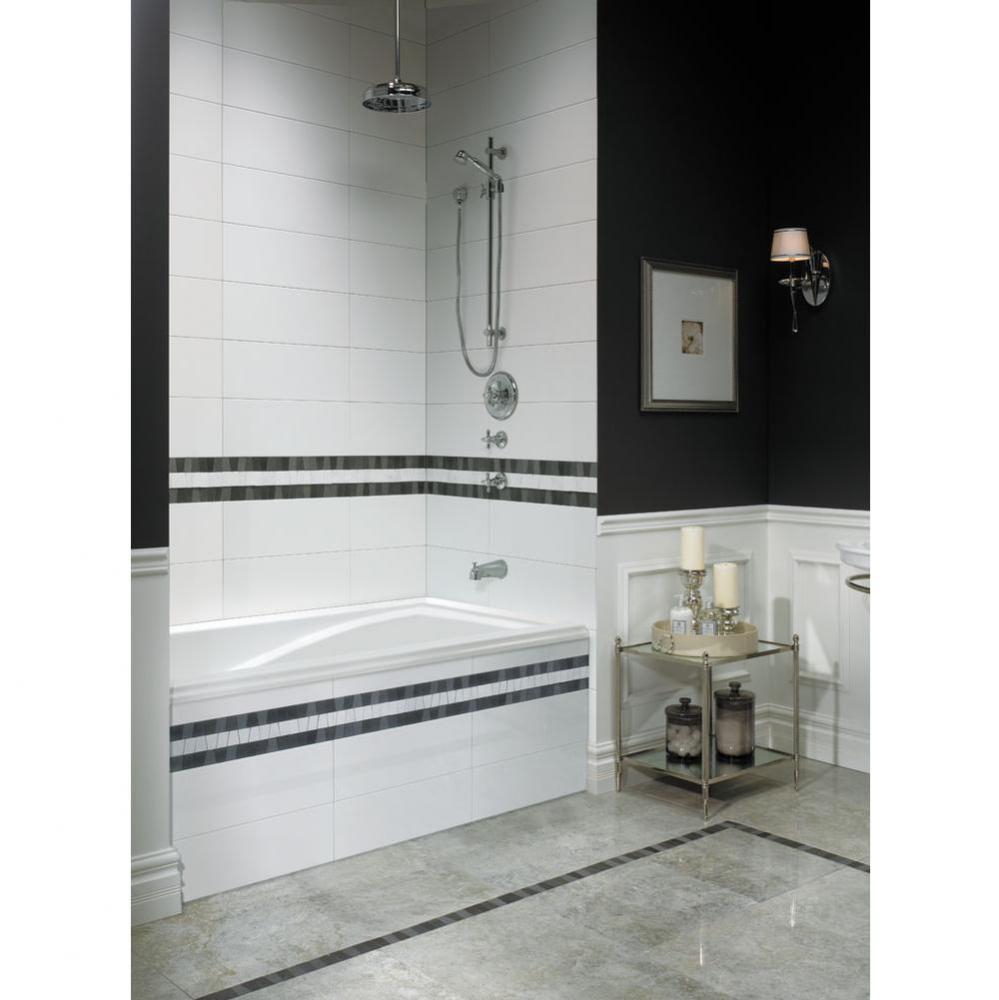 DELIGHT bathtub 36x60 with Tiling Flange, Left drain, White