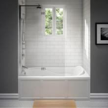 Neptune 10.11512.4500.10 - DAPHNE bathtub 32x60 with Tiling Flange, Left drain, White