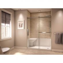 Neptune 220089-000-001-101 - Koya 6032 Acrylic Alcove Shower Base in White with Left Drain and Left Seat