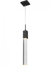 Avenue Lighting HF1901-1-GL-BK-C - THE ORIGINAL GLACIER AVENUE COLLECTION BRUSHED BRASS SINGLE PENDANT WITH CLEAR CRYSTAL