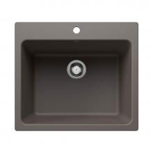 Blanco Canada 402919 - Liven SILGRANIT 25'' Single Bowl Dual Mount Laundry Sink - Volcano Gray