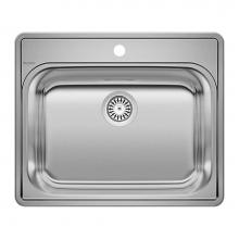 Blanco Canada 401201 - Essential 25'' Single Bowl Drop-In Stainless Steel Laundry Sink - 1 Hole
