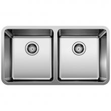 Blanco Canada 402243 - Formera 33'' 50/50 Double Bowl Undermount Stainless Steel Kitchen Sink