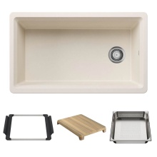 Blanco Canada 403891 - Inteos SILGRANIT 33'' Single Bowl Reversible Undermount Workstation Kitchen Sink - Soft