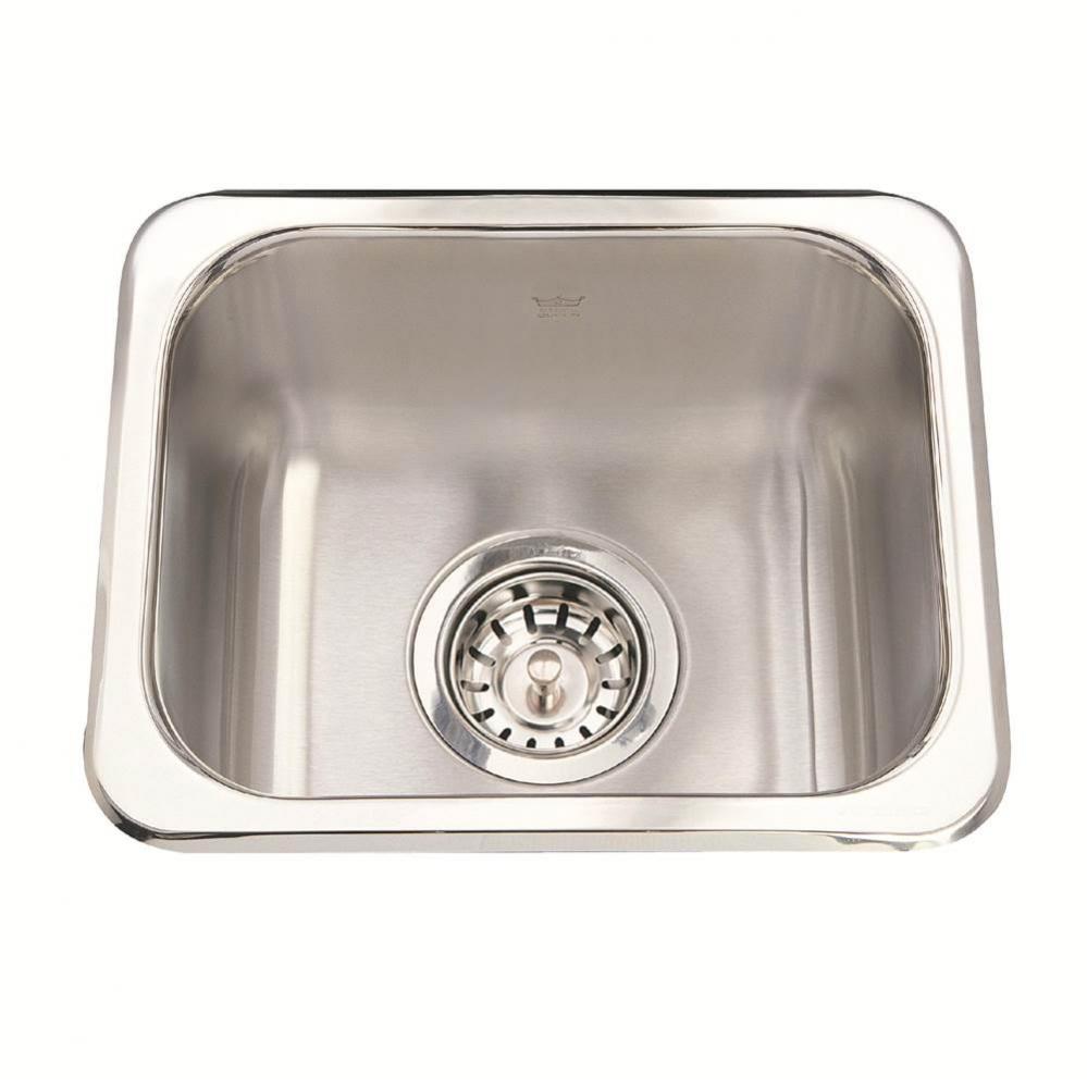 Kindred Utility Collection13.63-in LR x 11.25-in FB Drop In Single Bowl Stainless Steel Hospitalit