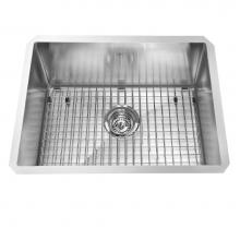 Kindred Canada KCUS24A/9-10BG - Kindred Collection 23-in LR x 18-in FB Undermount Single Bowl Stainless Steel Kitchen Sink