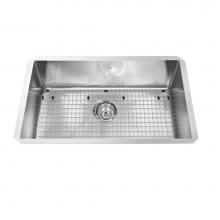 Kindred Canada KCUS30A/9-10BG - Kindred Collection 29-in LR x 18-in FB Undermount Single Bowl Stainless Steel Kitchen Sink