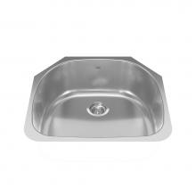 Kindred Canada NX2123U/9 - Reginox 19.88-in LR x 20.625-in FB Undermount Single Bowl Stainless Steel Kitchen Sink
