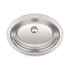 Kindred Canada KSOV1418/7 - 18 gauge stainless steel drop-in vanity basin