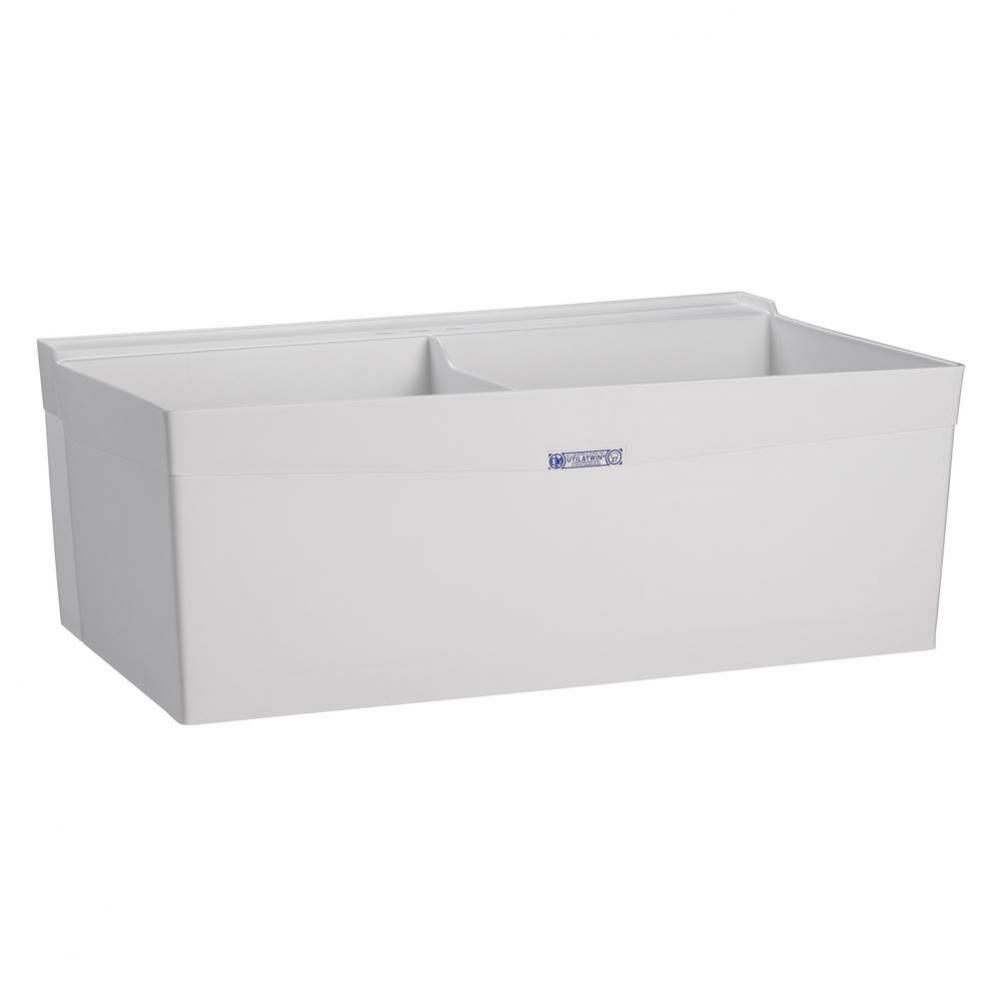 Utilatwin Double Tub, Wall Mount