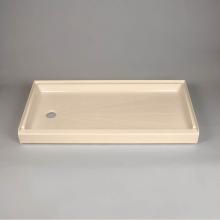 Mustee And Sons 3060LBN - Showertub Shower Floor, Left Hand, Bone