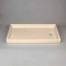 Mustee And Sons 3060RBN - Showertub Shower Floor, Right Hand, Bone