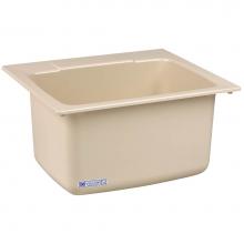 Mustee And Sons 10BN - Utility Sink, 22''x25'', Bone