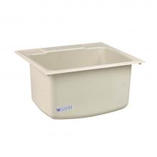 Mustee And Sons 10CBT - Utility Sink, 22''x25'', Biscuit