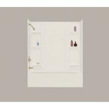 Mustee And Sons 56BN - Durawall Bathtub Wall, Bone, Fits up to 42''x72'' Alcove
