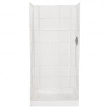 Mustee And Sons 572TWHT - Varistone Tile Shower and Bathtub Wall, White