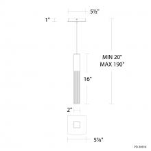 Modern Forms Canada PD-30816-40-BK - Cinema Mini Pendant Light