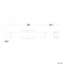 Modern Forms Canada WS-7520-27-BN - Carlisle Bath Vanity Light