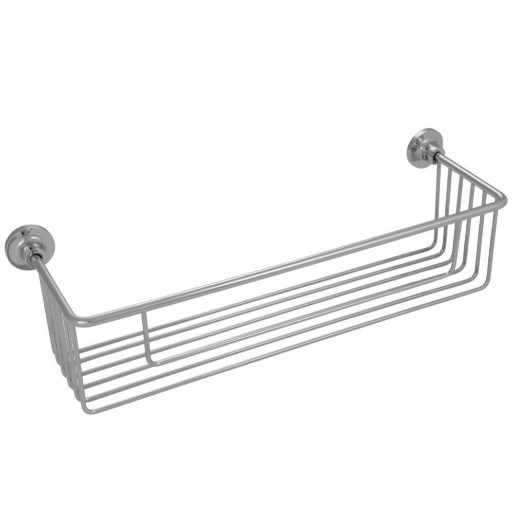 Rectangular Wire Bottle Basket - Polished Stainless