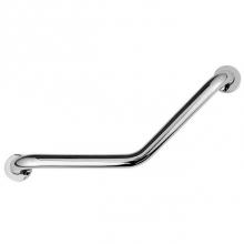 LaLoo Canada 1013MC - Grab Bar - Angle  18 1/8'' - Matte Black & Chrome