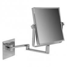 LaLoo Canada 2025C - Square Non-Lit 5X Mag Mirror - Chrome